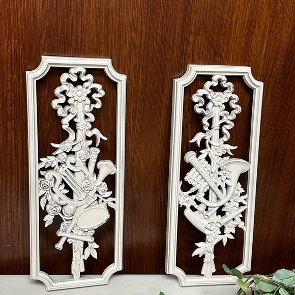 Homco Mid century modern molded resins wall plaques - Picture 1 of 11